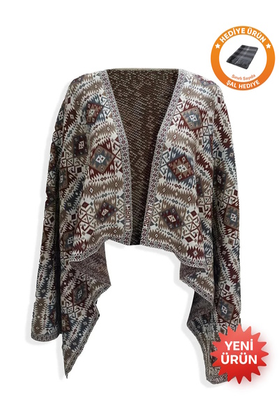 larocci وشاح نسائي أساسي ناعم ومزخرف بنمط عرقي وكتف سميك