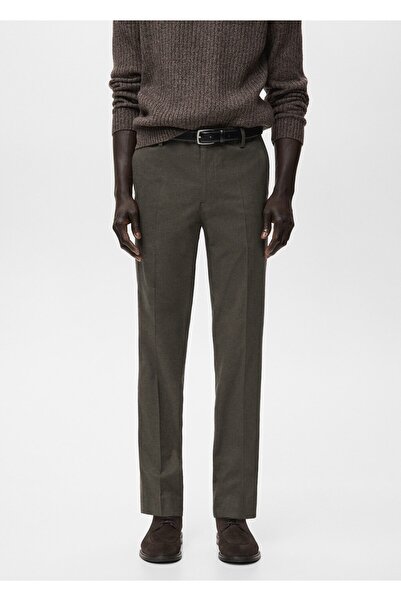 MANGO Man Slim fit flanel pantolon