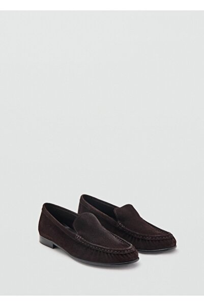 MANGO Woman Büzgülü süet makosen