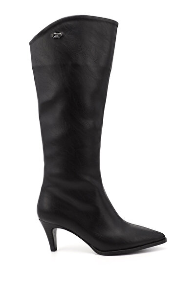 GÖNDERİ(R) Kadın Siyah Sivri Burun İnce Topuklu Çizme