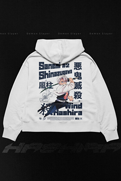 Brutal Dept. Demon Slayer Sanemi Shinazugawa Oversized Hoodie, Unisex