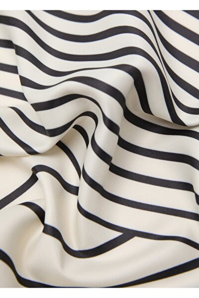 MANGO Woman Geometrik çizgili desenli şal