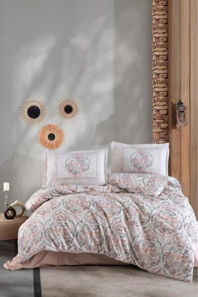 Clasy طقم غطاء لحاف مزدوج من Ranforce - Hezen V1 بيج