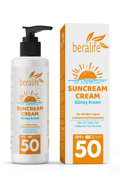 BERALİFE Güneş Kremi - Spf 50 Dört Mevsim Tam Korumalı Güneş Kremi