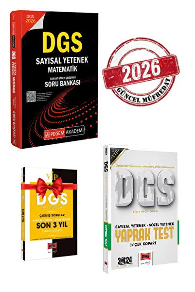 Pegem Akademi Yayıncılık 2026 Pegem Dgs Türkçe Soru Bankası Dgs Matematik Sor...