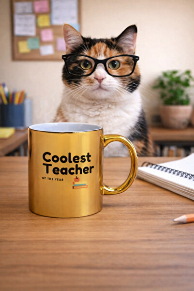 Hope Blooms كوب معلم رائع بلون ذهبي