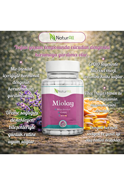 Naturall Miolay Bitkisel Ürün 60 Tablet