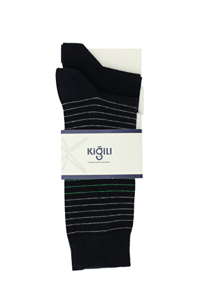 Kiğılı Комплект от 2 памучни чорапа на райета
