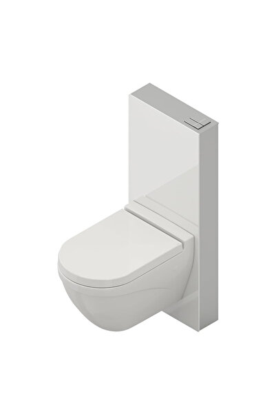 Bocchi Glassbox Duvar Cam Rezervuar Beyaz - 8100-1001-