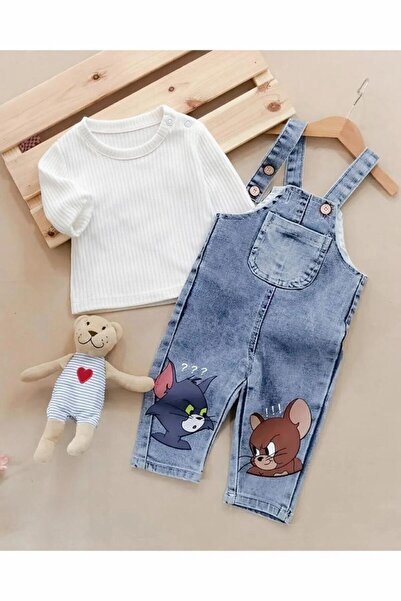 Murat Baby بدلة سلوبيت من الدنيم بأكمام طويلة لأطفالنا المبتهجين