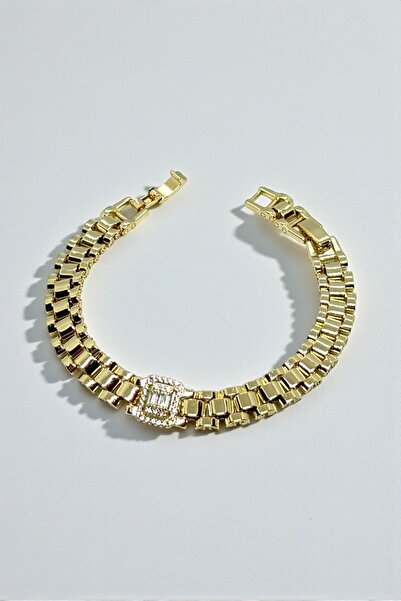 JewelsofHope Xuping Zirkon Taşlı Bileklik - 14K Altın Kaplama VIP Seri 19 cm