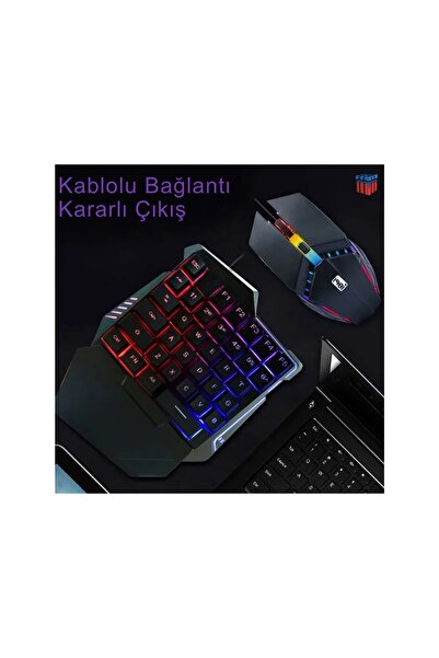 İMEXTECH Bilişim Burada G506 Ledli Oyuncu Klavye & 7 Tuşlu 5000DPI Mouse Set