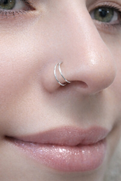 Sacce Scarves&Accessories İki Sıralı Halka Hızma Gümüş Hızma