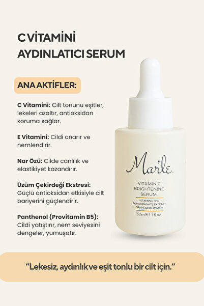 MAR'LE C Vitamini Aydınlatıcı Serum
