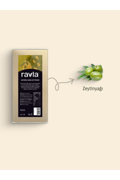 Ravla Naturel Sızma Zeytinyağı - Sofralık 5L
