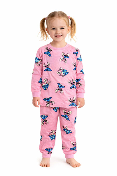 mışıl mışıl kids Σετ Πιτζάμες για Κορίτσια σε Ροζ Χρώμα, 100% Βαμβάκι