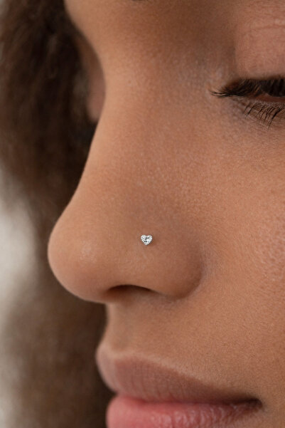 Sacce Scarves&Accessories Mini Kalp Gümüş Hızma Minimal Kalpli Hızma