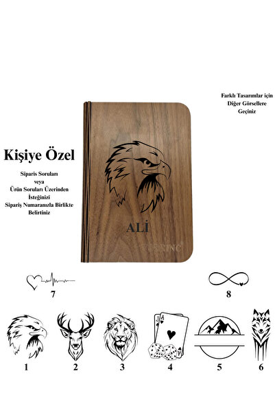 VORRINC Kişiye Özel Ahşap Katlanabilir Manyetik Kitap Lambası - Dekoratif LED...