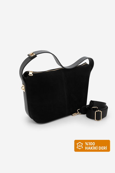 Marjin Γυναικεία τσάντα χεριού και ώμου από γνήσιο δέρμα με εσωτερική τσέπη μ...