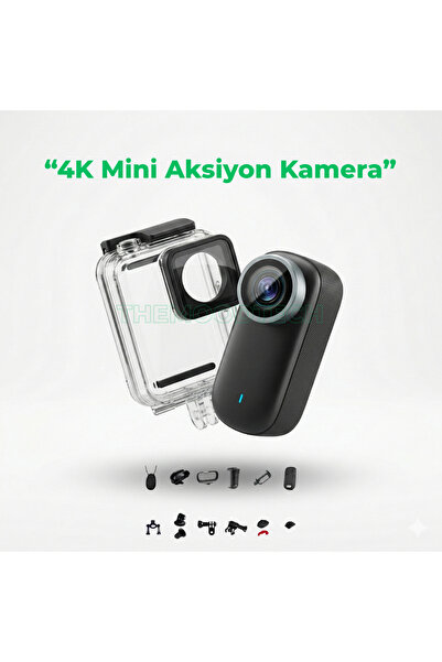 GoMarkt 4K Wifi Aksiyon Kamerası | Su Altı Kılıfı Hediye (30m) | Motovlog & K...