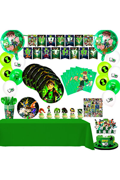 Choice MULTI Ben-10 Themed Birthday Party Supplies,163pcs Cartoon 10 Party De...