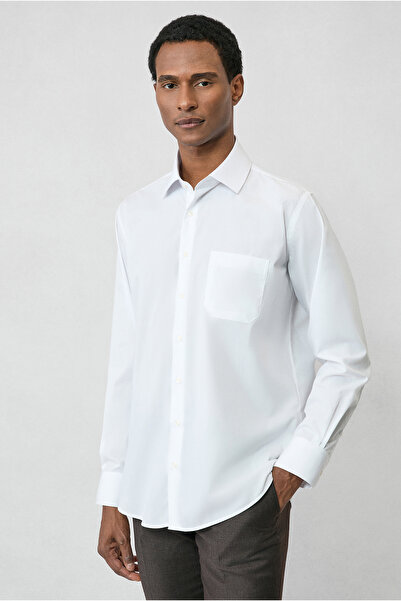 Kiğılı Cămașă din bumbac fără călcat, cu mânecă lungă, cu ajustare normală