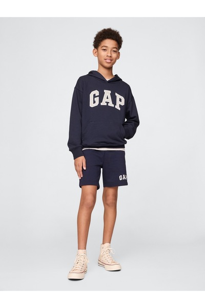 GAP Erkek Çocuk Lacivert Gap Logo Havlu Kumaş Şort