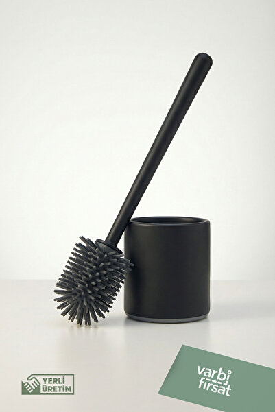 Varbifırsat Silikon Uçlu Tuvalet Fırçası Seti - Tuvalet WC ve Klozet Temizlem...