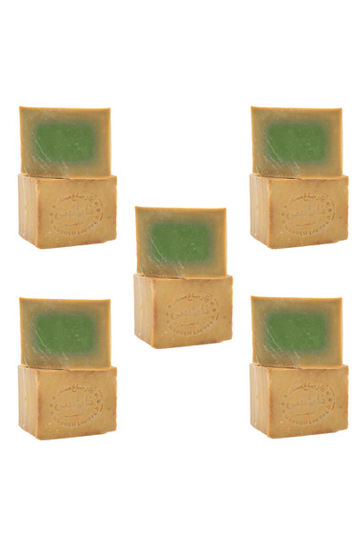 Anatolia Soap Mesopotamia 100% Olive Oil Aleppo Soap 5-Pack (5X200G) - Handmade Natural Care