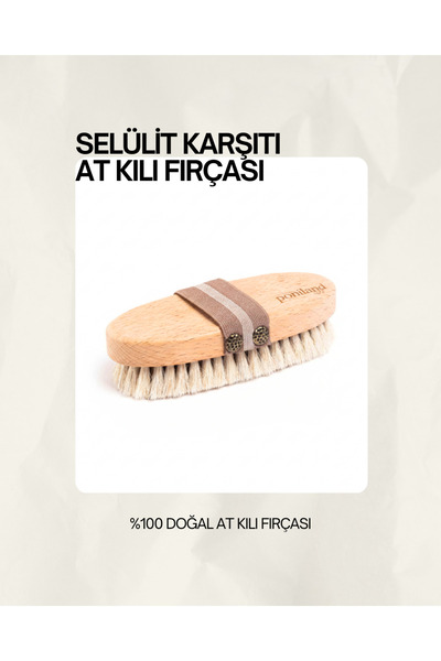 Selülit Karşıtı Doğal At Kılı Fırçası