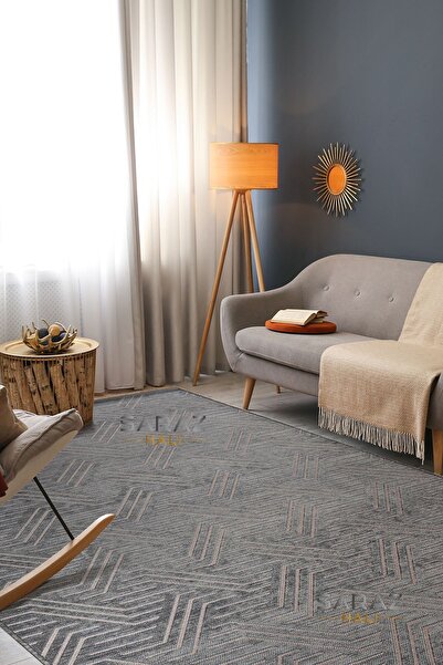 SARAZ HALI Ada Kilim Modern Salon Mutfak Koridor Kesme Yolluk Dokuma Makine H...