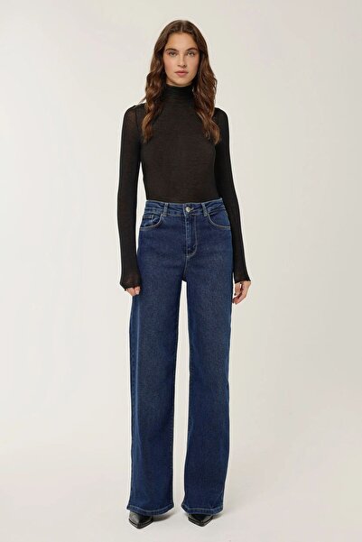 Hiccup Blugi cu talie înaltă și croială largă