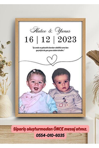 beststore Kişiye özel çocukluk fotoğrafı tablo, Sevgiliye Hediye, Arkadaşa He...
