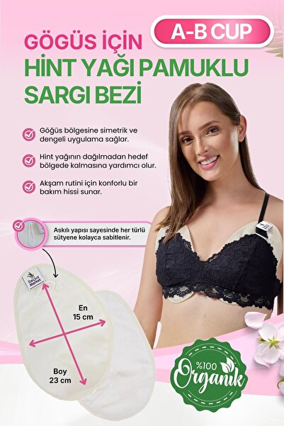 İlaçsız Market Hint Yağı Göğüs Uygulama Bezi (Castor Oil Pack) – %100 Organik...