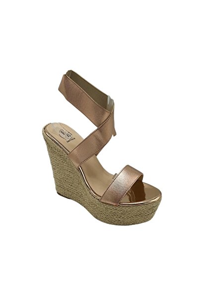 Franco Banetti Sandale damă 40,material textil, auriu