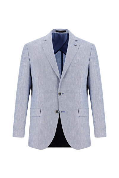 Abdullah Kiğılı سترة 6 دروب ذات تصميم قياسي وقصة عادية من الصوف والكتان الكلا...