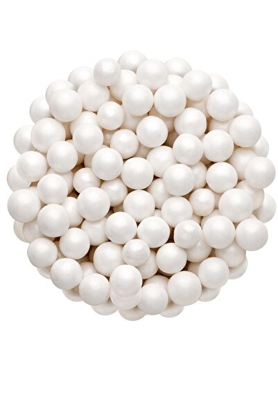 hediyehobihersey Pasta Süsleme İnci Beyaz 8 Mm 100 gr Draje Şeker