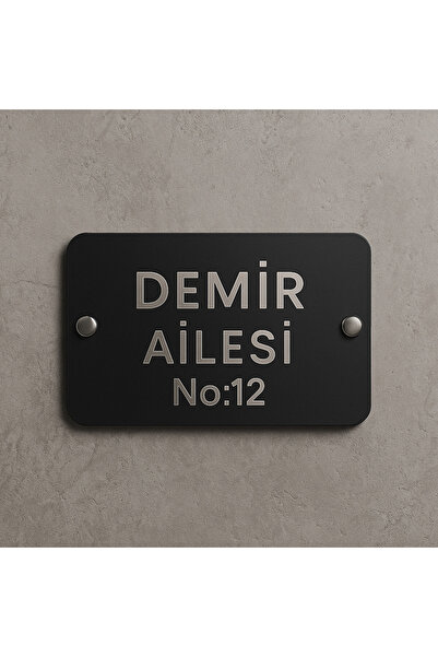 Outdoor One Kişiye Özel Pleksi Kapı İsimliği | Yazılı Pleksi Apartman & Site ...