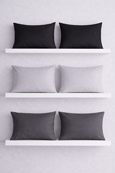 ÇIQRIK HOME 6 Pieces 50 X70 cm Cotton with Zippers Pillowcase