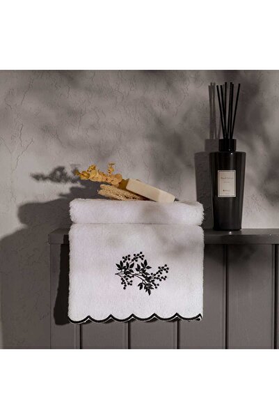Evidea Πετσέτα χεριών Soft French Cottage Onda - Εκρού / Μαύρο - 30x50 cm