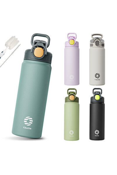 Choice5 720ml Blue FEIJIAN Thermos Bottle with Straw 600ml 720ml Stainless St...