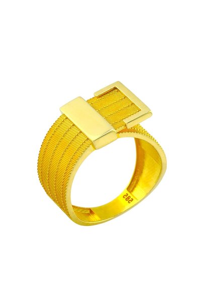 Altınkaynak 14 Ayar Altın Tasarım Yüzük - 0194402