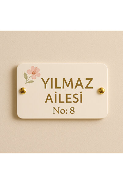 Outdoor One Kişiye Özel Pleksi Kapı İsimliği | Yazılı Pleksi Apartman & Site ...