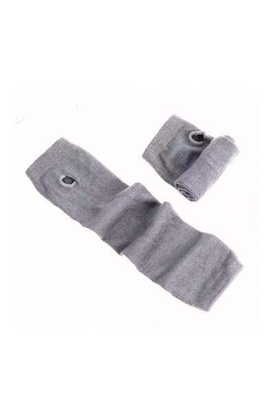 Köstebek Kesik Parmak Gri İkili Kolluk