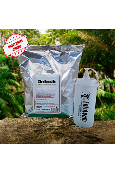 DETECH Doğal Diatom Tahtakurusu, Bit ve Parazit Tozu 1 Kg + Püskürtücü / Zehi...