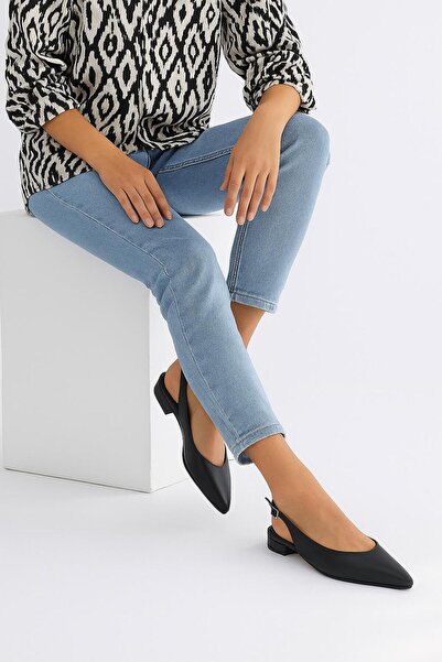 37Numara حذاء باليه أسود نسائي مقاس كبير 41-42-43-44-45