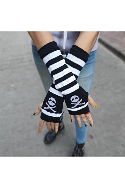 Köstebek Deget tăiat cu craniu alb și negru