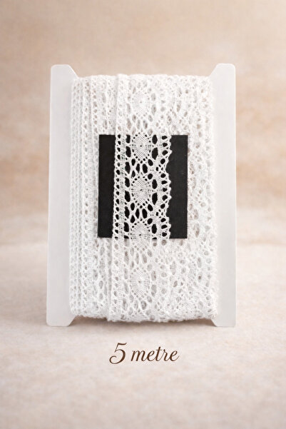 Esteks Dantel ve Tekstil Aksesuarları Pamučna kopanaki čipka 5 metara