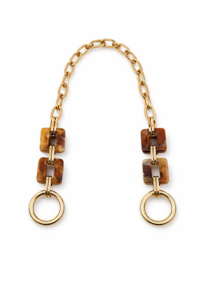 Nildenhobim Lanț de geantă cu detalii acrilice cu accesorii de culoare aurie ...