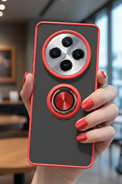 Hatreds Xiaomi Redmi 14C İçin Kamera Korumalı Yüzüklü Kılıf - Leke Tutmaz Mat...